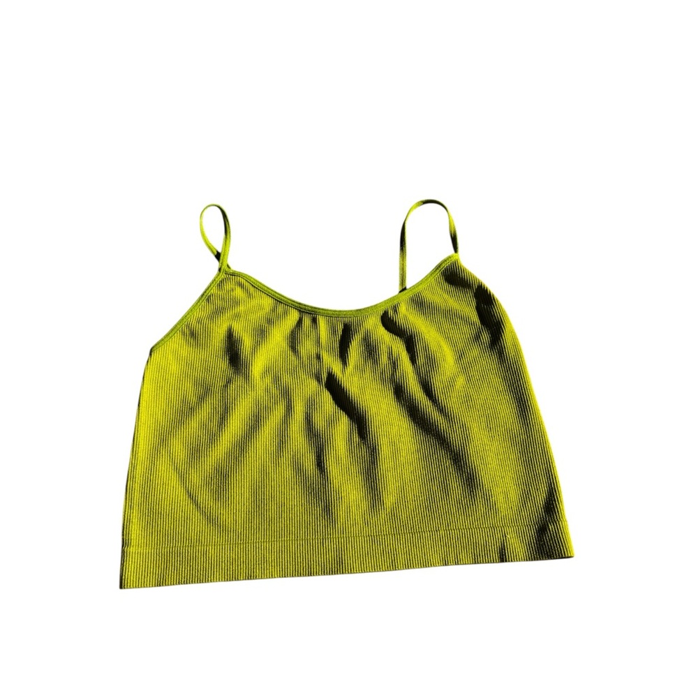 Wild Fable Lime Green Ribbed Tank Top